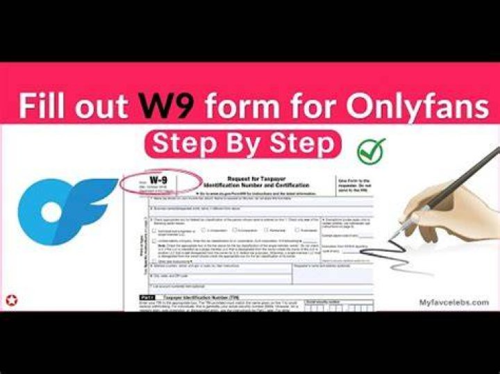 W-9 form for onlyfans creators line 1